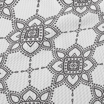 Retro Totem Flower Birdseye Piqué