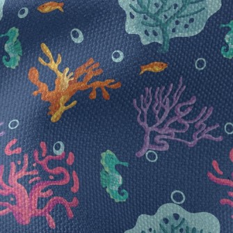 Mysterious Colorful Coral Waterproof Canvas