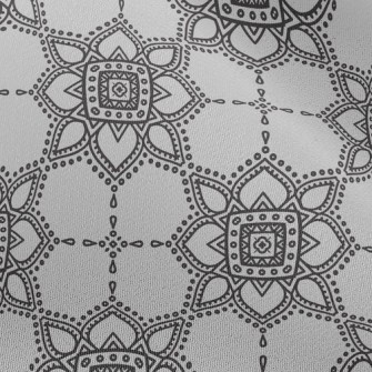 Retro Totem Flower Chiffon