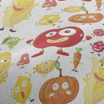 Funny Fruits And Vegetables Wi Performance Linen