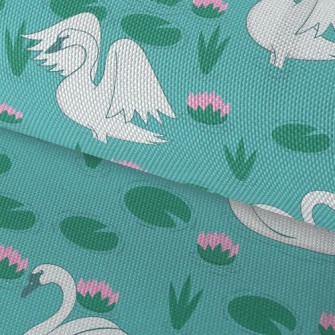 Love Swan Couple Waterproof Oxford