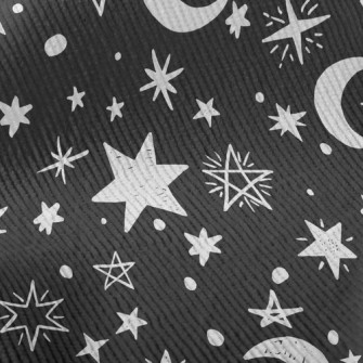 Doodle Stars Moon Standard Corduroy