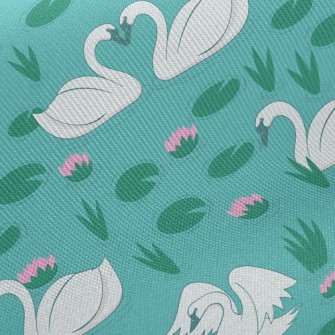 Love Swan Couple Twill