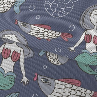 Quiet And Beautiful Mermaid Waterproof Oxford