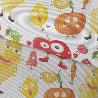 Funny Fruits And Vegetables Wi Waterproof Oxford