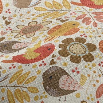 Autumn Harvest Bird Performance Linen