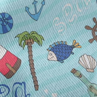 Sailboat Lighthouse Seagull Fi Standard Corduroy