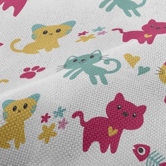Naughty Tricolor Kitten Performance Linen
