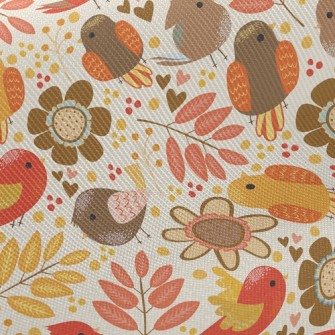 Autumn Harvest Bird Twill