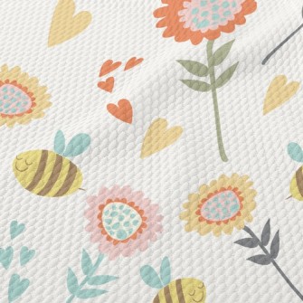 Garden Flying Bee Birdseye Piqué