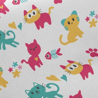 Naughty Tricolor Kitten Twill
