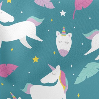 Fantasy Beautiful Unicorn Stretch Ponte