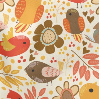 Autumn Harvest Bird Stretch Ponte
