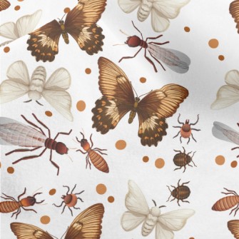 Butterfly Moth Bee Micro Fleece