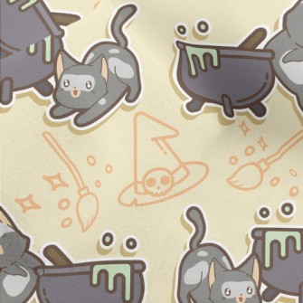 Magic Kitten Witch Micro Fleece