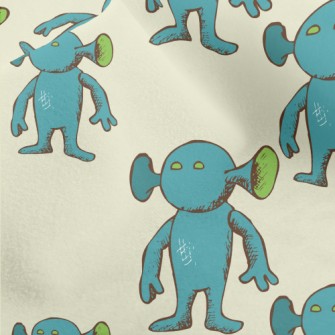 Strange Alien Shape Micro Fleece