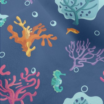 Mysterious Colorful Coral Micro Fleece