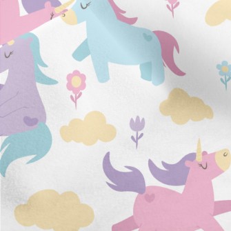 Elegant Three-color Unicorn Micro Fleece
