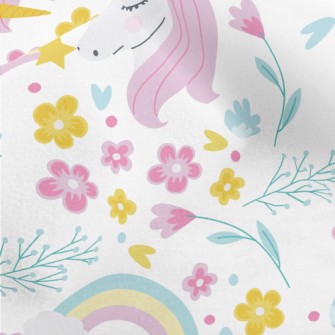 Rainbow Noble Unicorn Micro Fleece