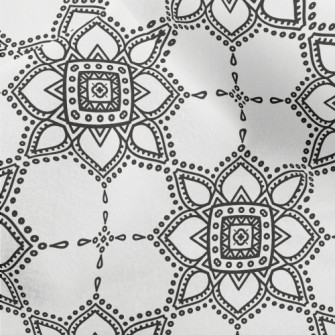 Retro Totem Flower Micro Fleece