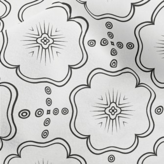 Circle Of Psychedelic Flowers Micro Fleece