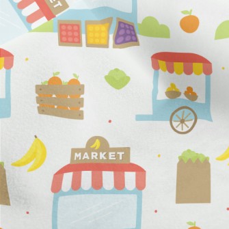 Banana Fruit Supermarket Micro Fleece