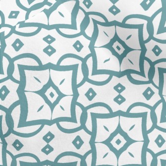 Geometric Square Damask Micro Fleece