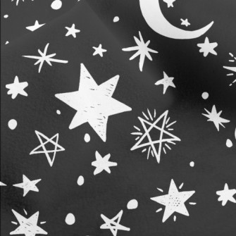 Doodle Stars Moon Micro Fleece