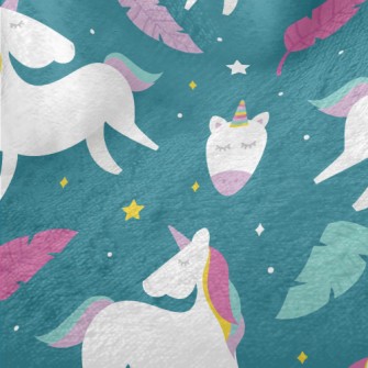 Fantasy Beautiful Unicorn Minky