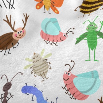 Lively Smiling Insect Kingdom Minky