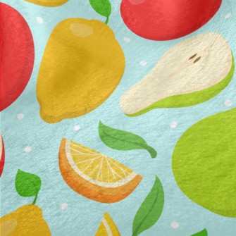 Colorful Fruits Minky