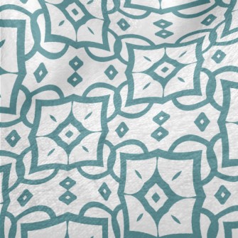 Geometric Square Damask Minky