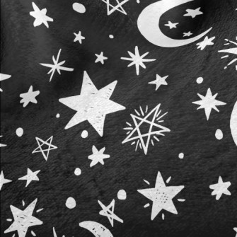 Doodle Stars Moon Minky