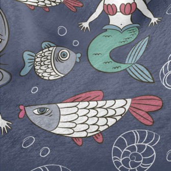 Quiet And Beautiful Mermaid Minky