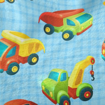 Trucks And Trailers Minky