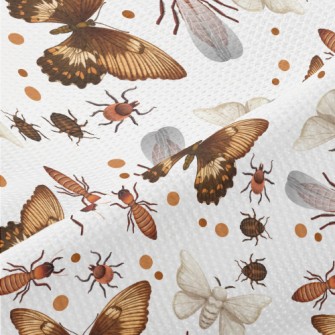 Butterfly Moth Bee Piqué