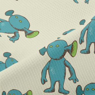 Strange Alien Shape Piqué