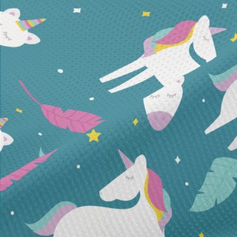 Fantasy Beautiful Unicorn Piqué