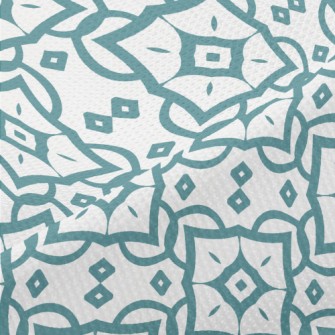 Geometric Square Damask Piqué