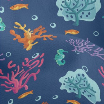 Mysterious Colorful Coral Lightweight Performance Linen