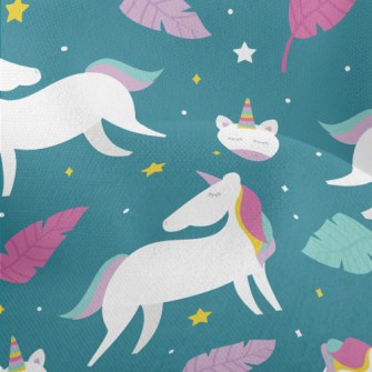 Fantasy Beautiful Unicorn Lightweight Performance Linen