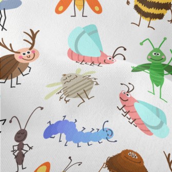 Lively Smiling Insect Kingdom Lightweight Performance Linen