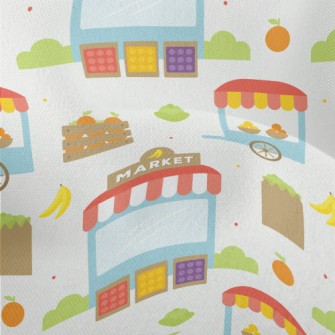 Banana Fruit Supermarket Lightweight Performance Linen