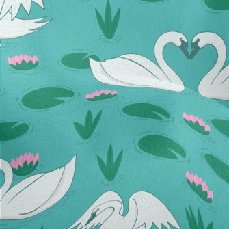 Love Swan Couple Lightweight Performance Linen