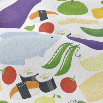 Fresh Fish, Fruits And Vegetab Modern Jersey