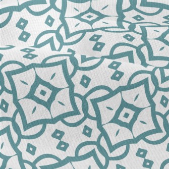 Geometric Square Damask Modern Jersey