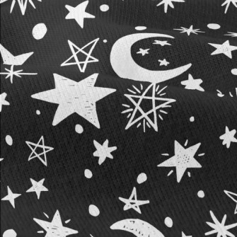 Doodle Stars Moon Modern Jersey