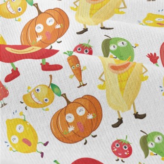 Funny Fruits And Vegetables Wi Modern Jersey