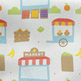 Banana Fruit Supermarket Jersey Backed Fleece