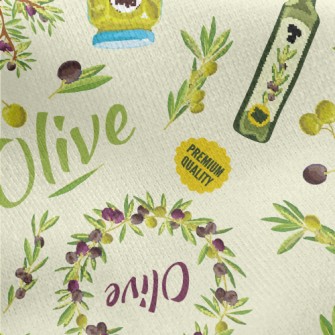 Naturally Made Olive Oil Jersey Backed Fleece